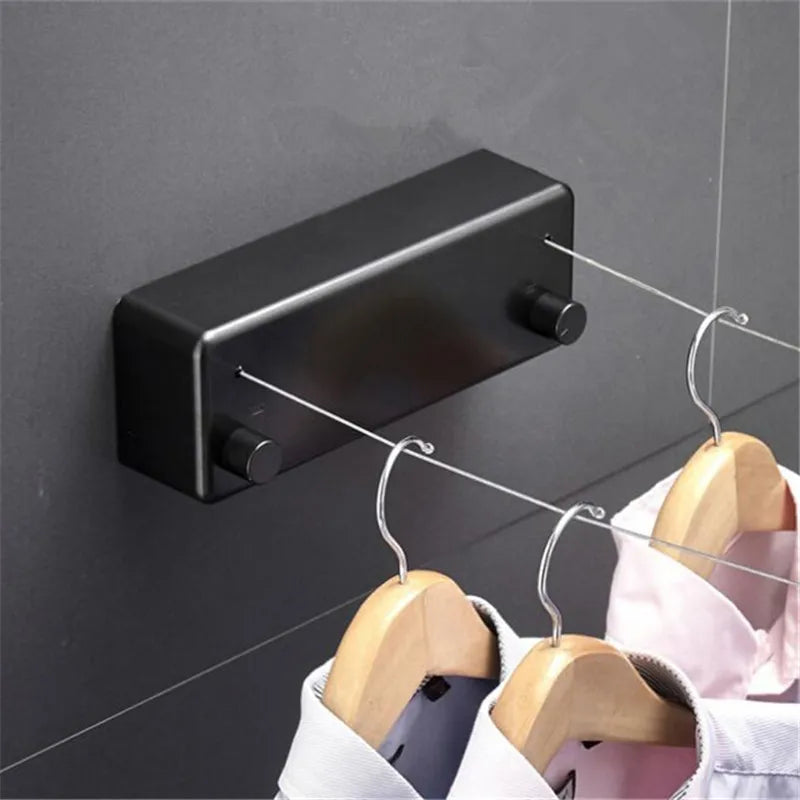 Clothesline Rack Black/Silver