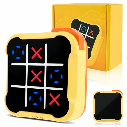 3 In 1 Tic Tac Toe Board Game Children Electronic Toy Gifts Crosses Game Memory Training Portable Travel Games For Kids Adult